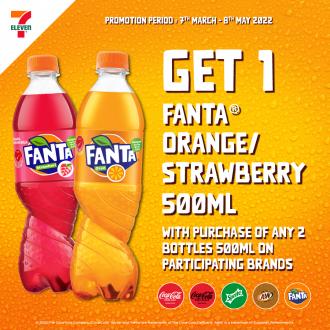 7-Eleven FREE Fanta Orange/Strawberry Promotion (7 March 2022 - 8 May 2022)