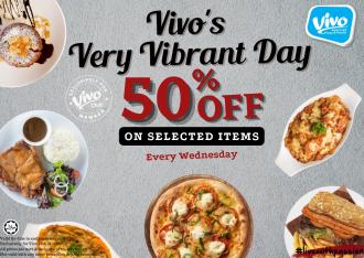 Vivo Pizza Very Vibrant Day 50% OFF Promotion (9, 16, 23, 30 March 2022)