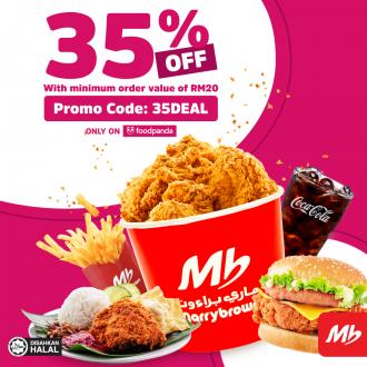 Marrybrown FoodPanda Promotion 35% OFF & FREE Delivery