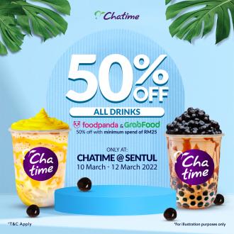Chatime Sentul 50% OFF Opening Promotion (10 March 2022 - 12 March 2022)