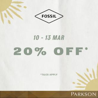 Parkson Fossil 20% OFF Sale (10 Mar 2022 - 13 Mar 2022)