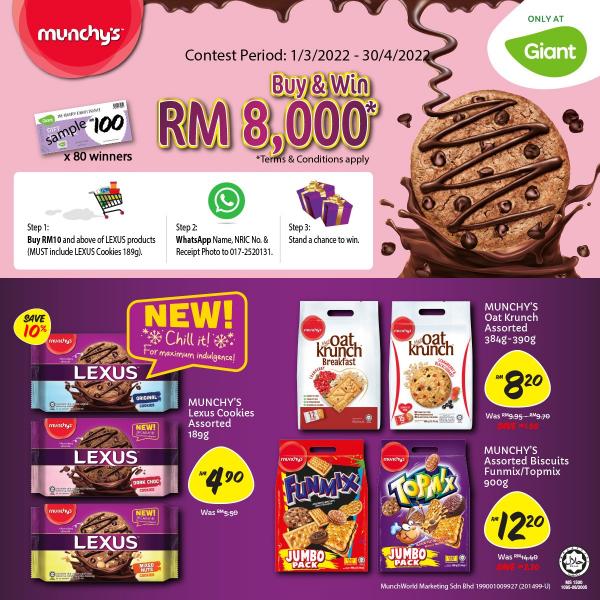 Giant Munchy's Buy & Win Contest (1 March 2022 - 30 April 2022)