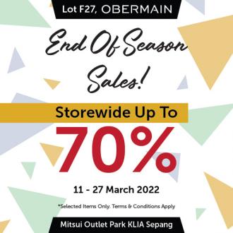 Obermain School Holiday Sale Additional 10% OFF at Mitsui Outlet Park (11 March 2022 - 27 March 2022)