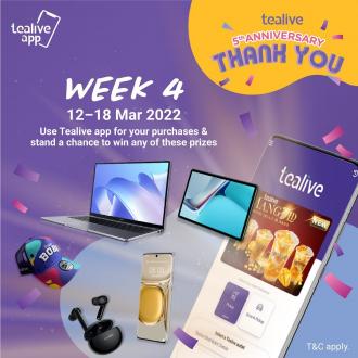 Tealive 5th Anniversary Member Giveaway Promotion (12 March 2022 - 18 March 2022)