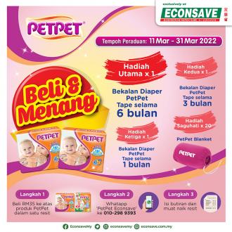 Econsave Petpet Buy & Win Promotion (11 March 2022 - 31 March 2022)