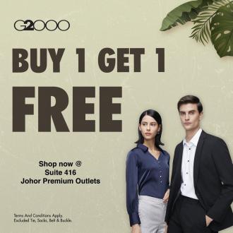 G2000 Buy 1 Get 1 FREE Sale at Johor Premium Outlets (11 Mar 2022 - 31 Mar 2022)