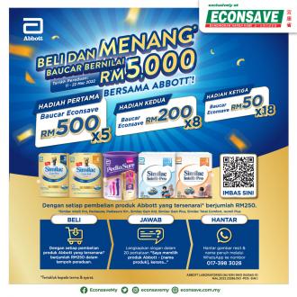 Econsave Abbott Buy & Win Promotion (11 Mar 2022 - 22 Mar 2022)