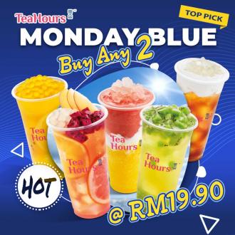 TeaHours Monday 2 Drinks for RM19.90 Promotion (every Monday)