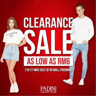 Padini IOI Mall Puchong Clearance Sale As Low As RM6 (18 March 2022 - 27 March 2022)