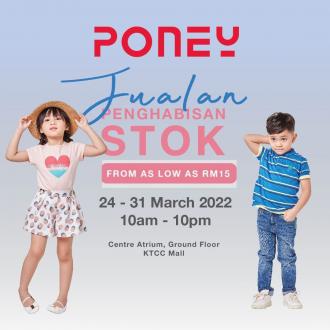 Poney Clearance Sale As Low As RM15 at KTCC Mall (24 March 2022 - 31 March 2022)