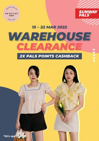 VS Outlet Warehouse Clearance Sale at Sunway Carnival Mall (15 March 2022 - 22 March 2022)