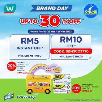 Watsons Online Scott's & Sensodyne Brand Day Sale Up To 30% OFF & FREE Promo Code (18 March 2022 - 21 March 2022)
