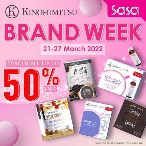 SaSa Kinohimitsu Brand Week Sale (21 March 2022 - 27 March 2022)