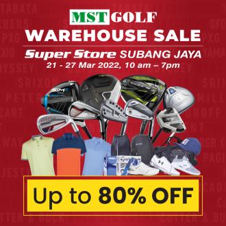 MST Golf Warehouse Sale Up To 80% OFF (21 March 2022 - 27 March 2022)