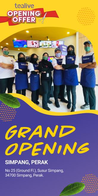 Tealive Simpang Perak Opening Promotion (26 March 2022 - 1 April 2022)