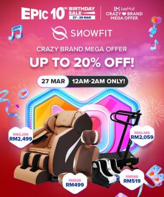 SnowFit Lazada EPIC 10th Birthday Sale (27 Mar 2022)