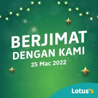 Tesco / Lotus's Berjimat Dengan Kami Promotion published on 25 March 2022
