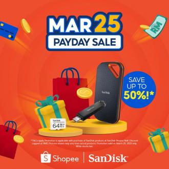 SanDisk Shopee Pay Day Sale Up To 50% OFF (25 March 2022)