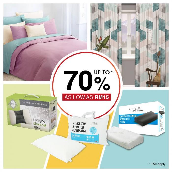 Akemi Bedding Promotion Up To 70% Off at IOI Mall Puchong (25 June 2018 - 15 July 2018)