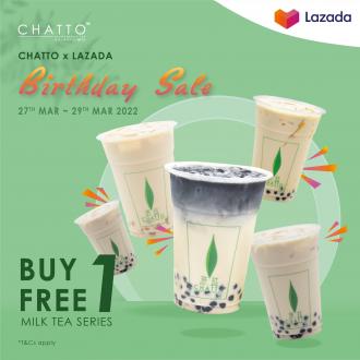 Chatto Lazada Buy 1 FREE 1 Promotion (27 March 2022 - 29 March 2022)