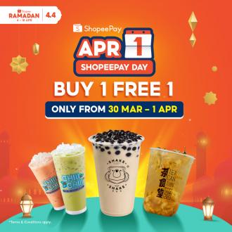 ShopeePay Day Buy 1 FREE 1 Promotion (30 Mar 2022 - 1 Apr 2022)