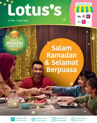 Tesco / Lotus's Ramadan Promotion Catalogue (31 March 2022 - 13 April 2022)