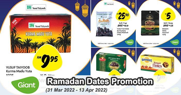 Giant Ramadan Dates Promotion (31 Mar 2022 - 13 Apr 2022)