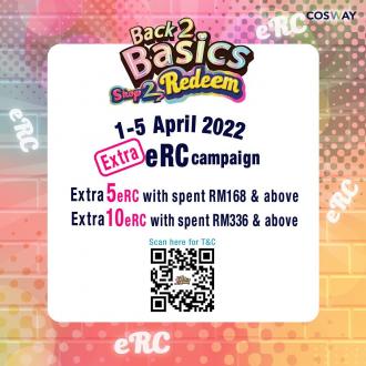 Cosway Extra eRC Promotion (1 Apr 2022 - 5 Apr 2022)