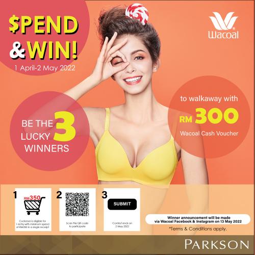Parkson Wacoal Spend & Win Promotion (1 April 2022 - 2 May 2022)