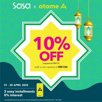 Sasa Atome 10% OFF Promotion (1 April 2022 - 30 April 2022)