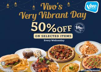 Vivo Pizza Very Vibrant Day 50% OFF Promotion (6, 13, 20, 27 April 2022)
