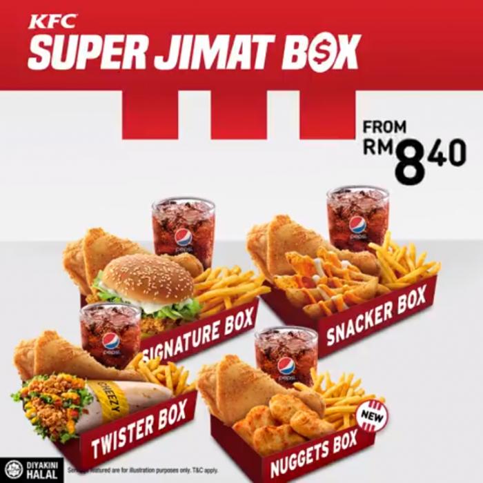KFC Super Jimat Box start from RM8.40