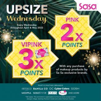SaSa Upsize Wednesday Promotion (every Wednesday)