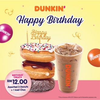 Dunkin Birthday Treat Promotion (1 April 2022 - 30 April 2022)