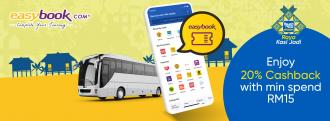 Easybook Raya 20% Cashback Promotion with Touch 'n Go eWallet (4 April 2022 - 15 May 2022)