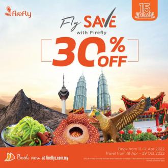 Firefly Airlines Domestic 30% OFF Promotion (11 April 2022 - 17 April 2022)