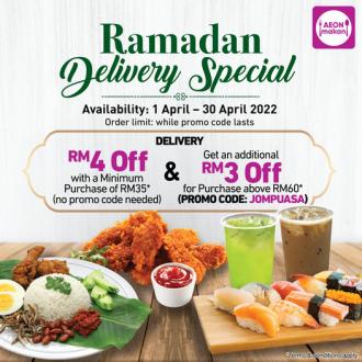 AEON Makan Ramadan Delivery Promotion (1 April 2022 - 30 April 2022)