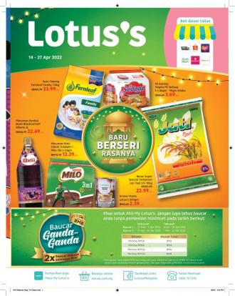 Tesco / Lotus's Hari Raya Promotion Catalogue (14 April 2022 - 27 April 2022)