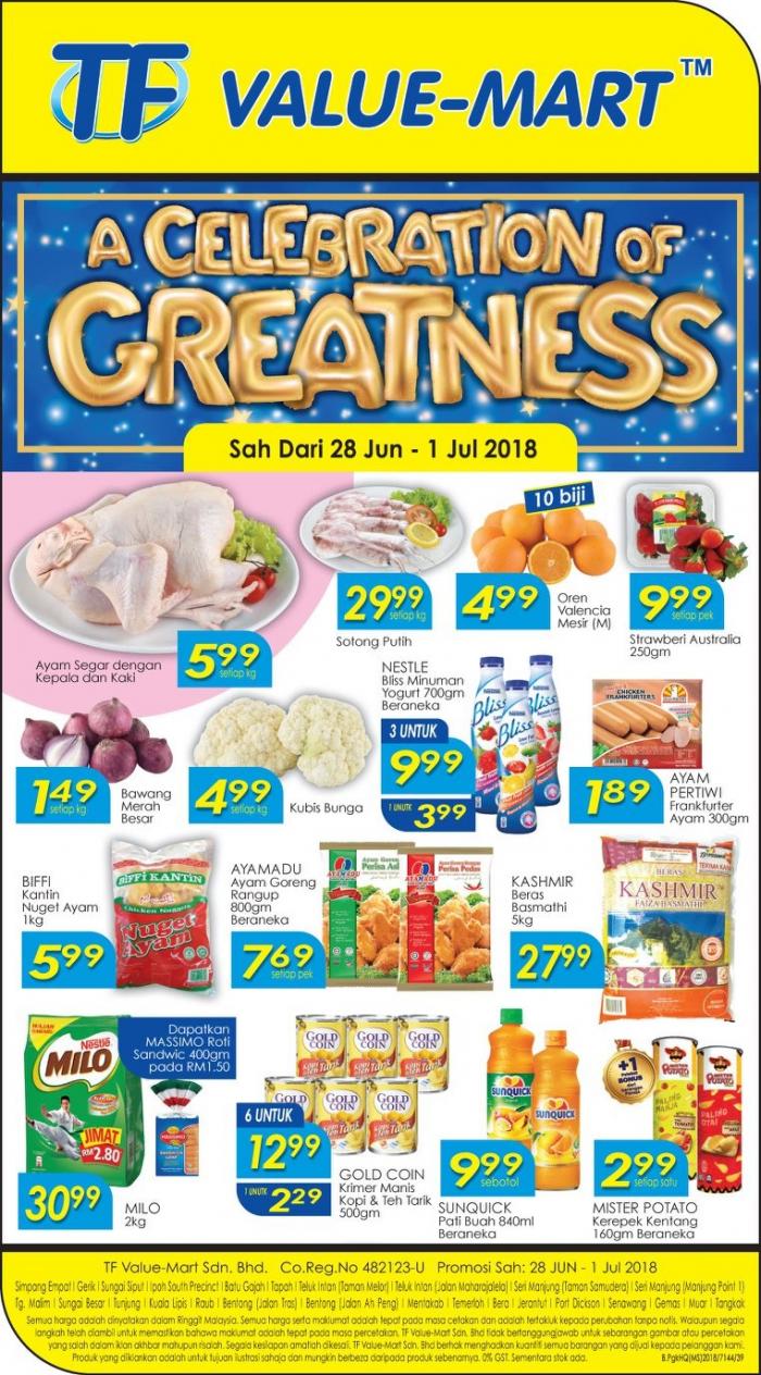 TF Value-Mart Great Deals Promotion (28 June 2018 - 1 July 2018)