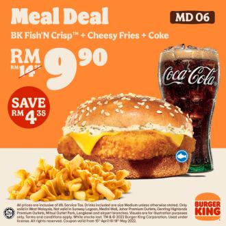 Burger King FREE e-Coupon Promotion (15 April 2022 - 18 May 2022)