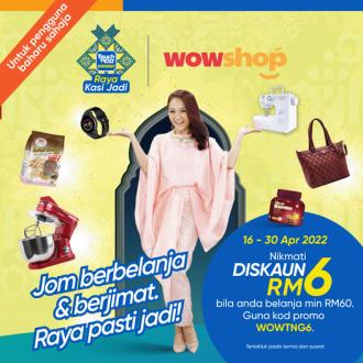 WOWShop New User RM6 OFF Promotion with Touch 'n Go eWallet (16 April 2022 - 30 April 2022)