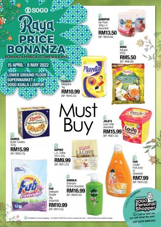 SOGO Kuala Lumpur Supermarket Raya Price Bonanza Promotion (15 April 2022 - 8 May 2022)