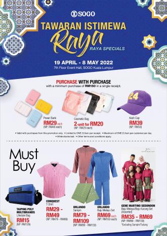 SOGO Kuala Lumpur Raya Special Sale (19 April 2022 - 8 May 2022)
