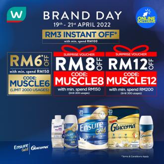 Watsons Online Ensure Brand Day Sale (19 April 2022 - 21 April 2022)