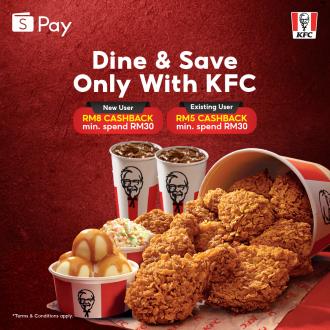 KFC ShopeePay Up To RM8 Cashback Promotion (1 April 2022 - 30 June 2022)