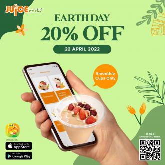 Juice Works Earth Day 20% OFF Promotion (22 April 2022)