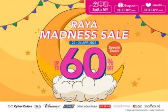 SaSa Online Raya Madness Sale Up To 60% OFF (22 April 2022 - 24 April 2022)