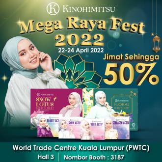 Kinohimitsu Mega Raya Fest Promotion Up To 50% OFF (22 April 2022 - 24 April 2022)