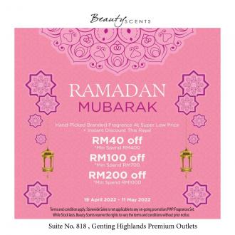 Beauty Scents Ramadan Sale at Genting Highlands Premium Outlets (19 April 2022 - 11 May 2022)