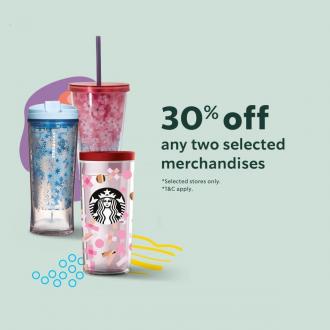 Starbucks 30% OFF Any Two Selected Merchandise Promotion (valid until 31 December 2022)